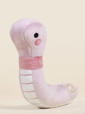 Bellzi Wormi the Worm Poseable Stuffed Animal Plush w. Inner Skeleton LIKE NEW